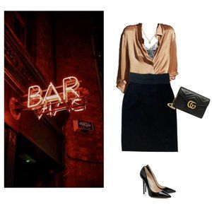 Akris Punto | (Originally $395) Black Stretch Pencil Skirt